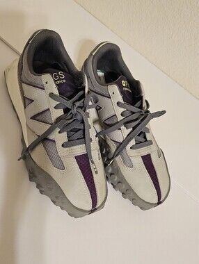 FIGS AND New Balance Gray and Purple Trail-Style Sneakers